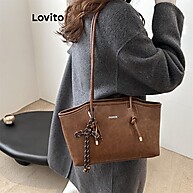 Bolsa Tote Lovito Estudante Maillard: Estilo Casual e Elegante - imagem 2