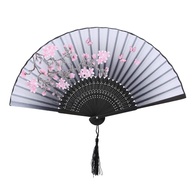 Leques de Madeira Dobráveis Xnferty - Design Vintage Chinês/Japonês em Seda | Presente Elegante & Funcional - imagem 1