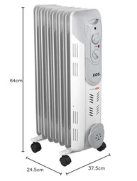 Aquecedor Elétrico a Óleo EOS Comfort Heat 1500W - Segurança e Conforto Térmico - imagem 3