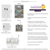 Quarto Infantil Completo com Berço 3 em 1 Multimóveis – Solução Inteligente com Colchão Incluso - imagem 5