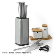 Cepo Universal em Aço Inox para Facas - Organize sua Cozinha com Estilo e Segurança - imagem 4