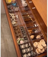 Kit Organizador Modular em Acrílico Transparente - Solução Multiuso para Gavetas, Cozinha, Escritório e Maquiagem - imagem 3