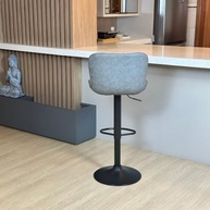 Banqueta Alta Giratória com Encosto em Couro PU - Conforto e Estilo Moderno para Cozinha - imagem 4