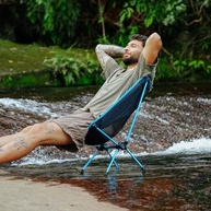 Cadeira Dobrável Ultraleve BASK em Alumínio – 1kg, 150kg de Suporte, Ideal para Camping, Praia e Aventuras - imagem 5