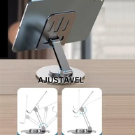 Suporte de Celular Universal em Alumínio Premium: Ajustável 360°, Dobrável e Antiderrapante - imagem 4