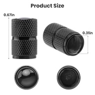 Tampas de Válvula de Pneu Universais em Alumínio - Proteção e Estilo para Seu Veículo (Kit 4 Peças) - imagem 5