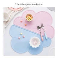 Tapete de Silicone para Refeições Infantil em Formato Nuvem - Seguro, Antiderrapante e Fácil de Limpar - imagem 4