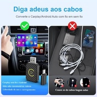 CarPlay Sem Fio 2 em 1: Transforme seu Carro com Bluetooth 5.2, Wi-Fi 6 e Plug & Play - imagem 3