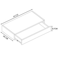 Gaveta Suspensa para Penteadeira 40cm em MDF Resistente 15mm Branco – Design Moderno e Funcionalidade Premium - imagem 4