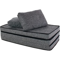 Puff Colchonete Dobrável 3 em 1 com Travesseiro - Sofá Cama Confortável e Versátil para Casa e Viagem - imagem 1