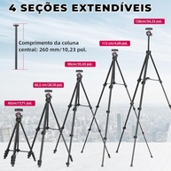ULANZI MT-51: Tripé 2 em 1 para Câmera e Smartphone com Cabeça 360° e Suporte Integrado - imagem 3