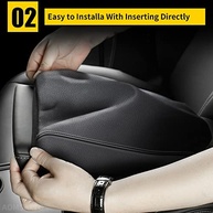 Capa de Console Central em Couro Sintético Premium para Subaru Forester (2013-2018) - Proteção e Conforto Personalizado - imagem 5