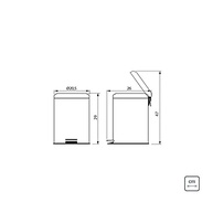 Lixeira com Pedal 5L em Aço Inox Tramontina - Prática e Elegante para Cozinha e Banheiro - imagem 4