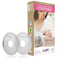 SaveMilk Conchas para Amamentação com Base Flexível em Silicone Incolor - Conforto e Proteção Anti-Vazamento - imagem 1