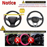 Capa de Volante Luxuosa em Couro PU Cinza - Conforto 3D e Antiderrapante para Carros - imagem 5