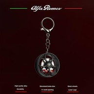 Chaveiro em forma de cubo de disco de freio de trevo de quatro folhas, para todos os Alfa Romeo Giulia Stelvio Tonale Giulietta 159 - imagem 5