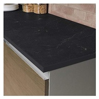 Tampo Madesa 120cm em MDF Preto Nero Marquina - Acabamento Premium para Balcão de Pia - imagem 4