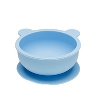 Bowl em Silicone com Ventosa Antiderrapante - Seguro, Divertido e Prático para Bebês (Azul) - imagem 1