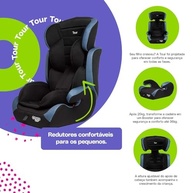 Cadeirinha Cosco Kids Tour 9-36kg: Segurança e Conforto Evolutivo em Preto e Azul - imagem 3