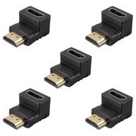 Kit 5 Adaptadores HDMI 90 Graus em L: Conexão Perfeita para 4K Ultra HD - imagem 2