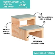 Escada Infantil em Madeira - Segura e Estilosa para Quarto e Banheiro - imagem 5