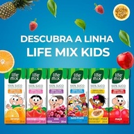 LIFE MIX Turma da Mônica - Suco de Uva em Caixinha - 100% Suco, Sem Adição de Açúcares, Sem Conservantes e Corantes, Ômega 3 DHA, Vitaminas C e D, Cálcio, Fibras - Vegano - Pack 12 x 200ml - imagem 3