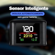 HUD P10 Car Pro OBD2: Velocidade, RPM e Mais em Display Inteligente Multicolorido - imagem 4