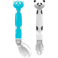 Kit Colher Pandêmica em Silicone Azul - Seguração Ergonômica e Segura para Bebês - imagem 1