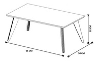 Mesa de Centro Retrô em Preto Fosco - Design Elegante para Sala de Estar - imagem 4