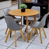 Mesa de Jantar Redonda 90cm em Madeira Freijó – Estilo e Durabilidade para sua Sala de Jantar - imagem 5