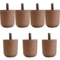Pés para Cama Box de Casal 5cm - Kit com 7 Peças em Madeira Mel - imagem 2