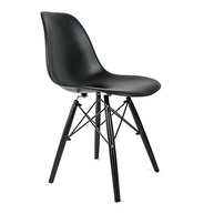 Cadeira Eames DSW Injetada em Polipropileno Preto - Design Moderno e Conforto Duradouro - imagem 2