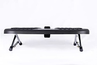 Apoio Pés Ergonômico Roldana Central 1.5.2.1 Preto - Conforto e Postura em Qualquer Ambiente - imagem 4