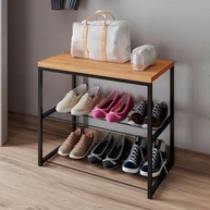 Sapateira Industrial com Banco e 2 Prateleiras em Aço - Organize seu Espaço com Estilo - imagem 3