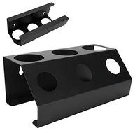 Escorredor de Garrafas Premium com Almofada de Drenagem - 3 Furos em Alumínio e Silicone (Preto) - imagem 3