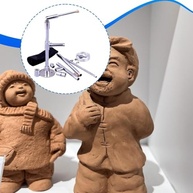 Suporte Fixo para Esculturas em Argila - Base Ajustável para Modelagem Artística - imagem 5