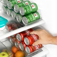 Organizador de Latas em Acrílico Transparente - Suporte para Refrigerante e Cerveja - imagem 3
