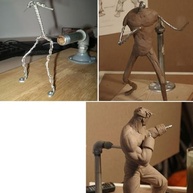 Suporte Fixo para Esculturas em Argila - Base Ajustável para Modelagem Artística - imagem 3