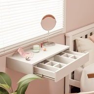 Gaveta Suspensa para Penteadeira com Divisória em MDF Resistente 15mm Branco – Organize seu Espaço com Estilo - imagem 1