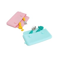 Bolsa em Silicone Portátil para Talheres Rosa - Organização Prática e Segura para Viagens - imagem 4