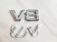 Emblema V8 3D Cromado WEERSHUN: Destaque e Estilo para Seu Carro (2 Unidades) - imagem 3