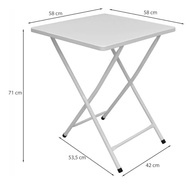 Mesa de Bar Dobrável em Aço com Pés Emborrachados - Ideal para Ambientes Compactos - imagem 4
