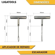 Kit Emergência Pneu Furado: Chave de Roda 14" 9 em 1 para Reparo Rápido - imagem 3