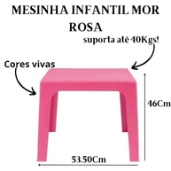 Mor - Mesinha Kids Rosa - Polipropileno UV com Design Infantil Encantador - imagem 4
