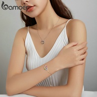 Conjunto Prata 925 Bamoer: Colar e Pulseira Encantadores - imagem 2