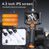 Endoscópio Industrial 1080p com Tela 4.3" HD, Sonda 5m à Prova D'Água e 6 LEDs - imagem 4