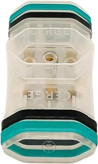 Adaptador Tomada Universal Tipo N Benjamim T 3 Entradas Transparente 10A 250V Bivolt - Complete Store® - imagem 5