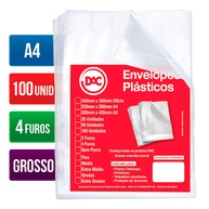 Envelope Plástico A4: Organize com Praticidade! - imagem 1