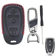Capa de Couro Premium para Chave 3 Botões: Onix Plus, Tracker, Cruze, Equinox, Camaro - imagem 2