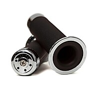 Manopla Punho Com Ponteira Moto Custom Retro Vintage Circuit 22 mm Par Circuit Equipment - imagem 2